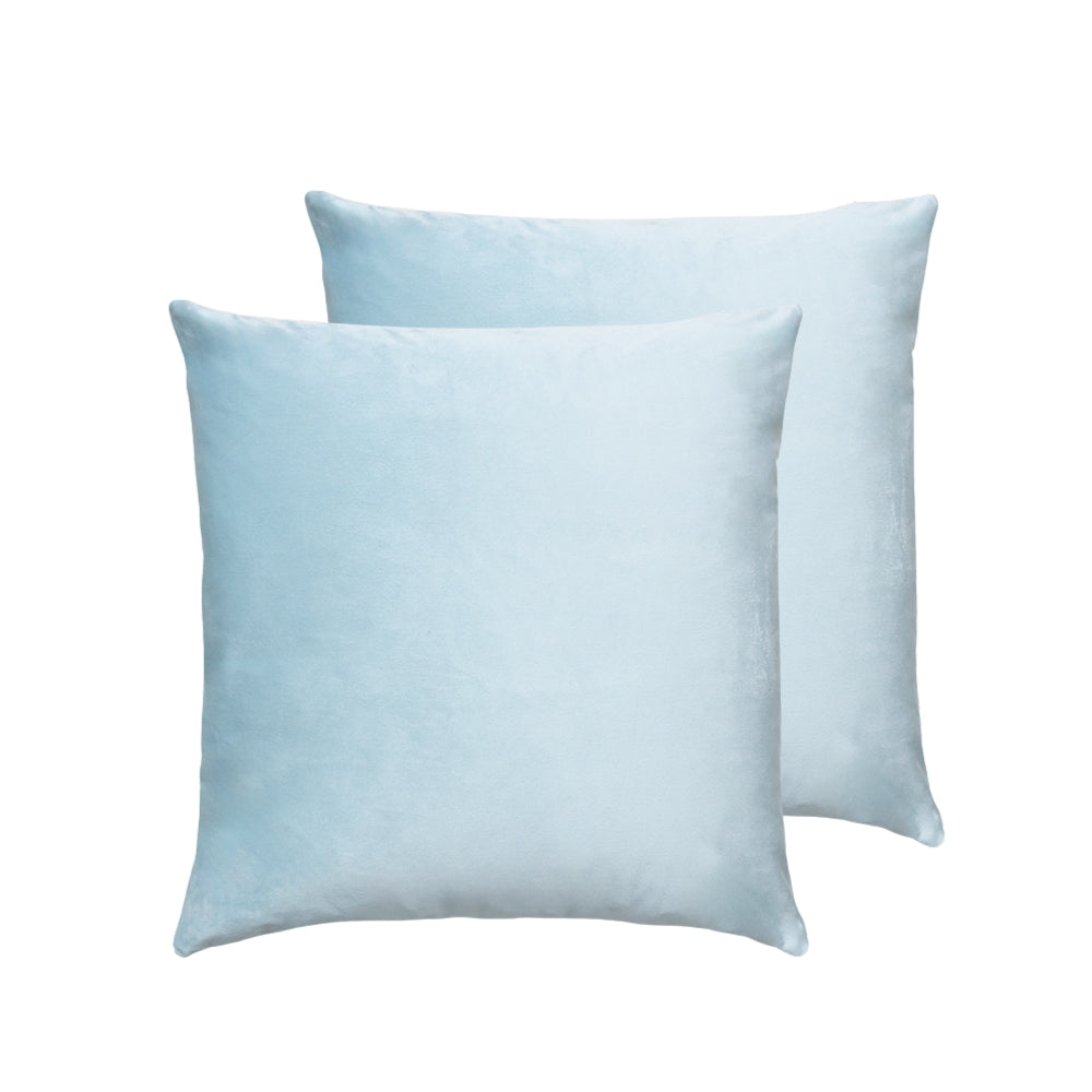 Ice Blue Velvet Pillows Cover