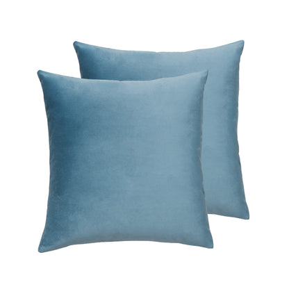 Sky Blue Velvet Pillows Cover
