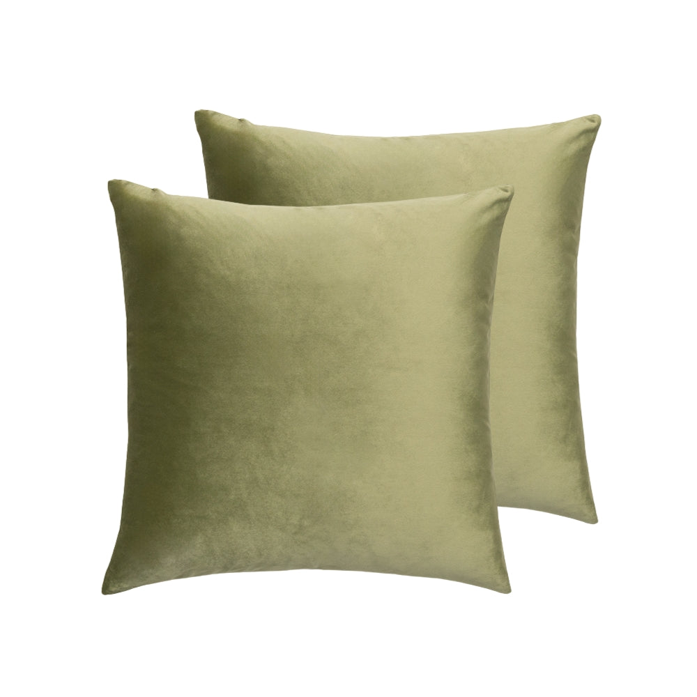 Olive Green Velvet Cushion Cover | 20