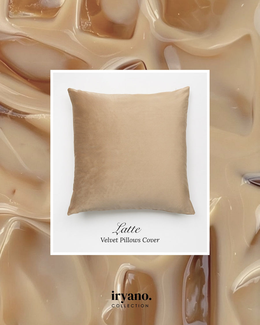 Latte Velvet Pillows Cover