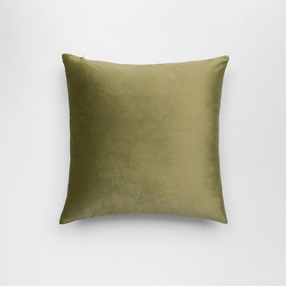 Olive Green Velvet Pillows Cover - Iryano Collection Inc