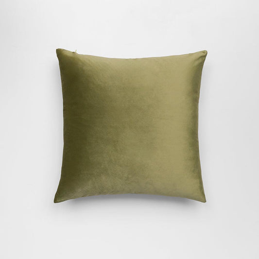 Olive Green Velvet Pillows Cover - Iryano Collection Inc