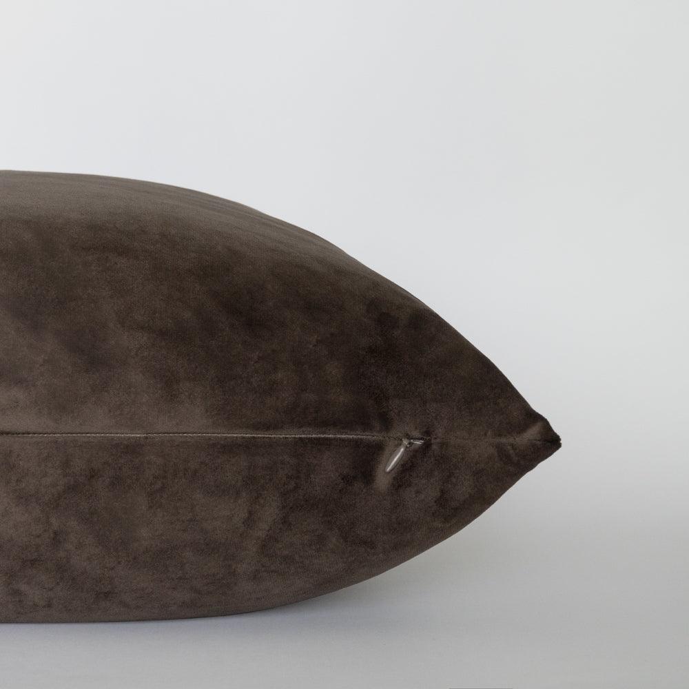 Umber Brown Velvet Pillows Cover - Iryano Collection Inc