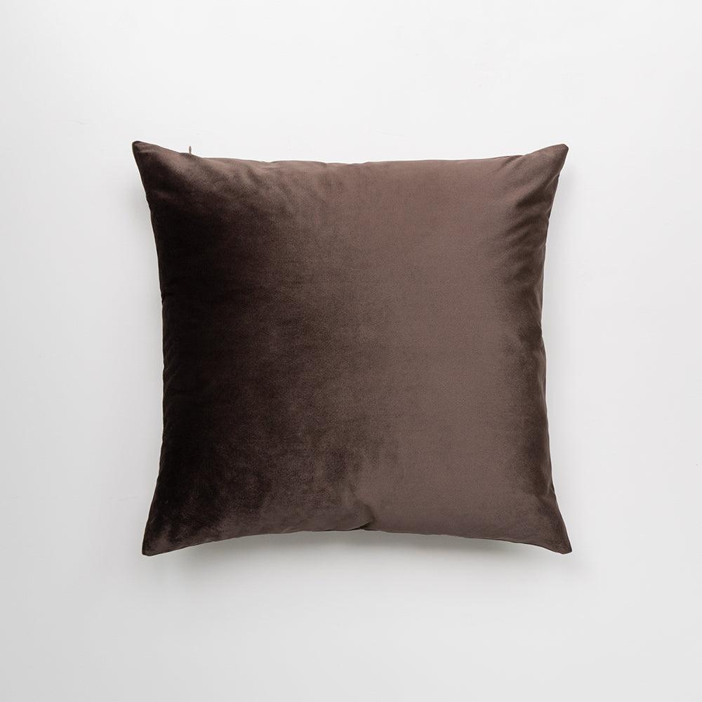 Umber Brown Velvet Pillows Cover - Iryano Collection Inc
