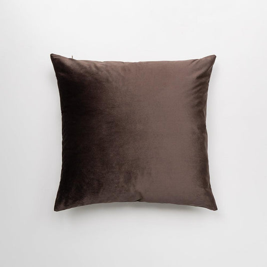 Umber Brown Velvet Pillows Cover - Iryano Collection Inc