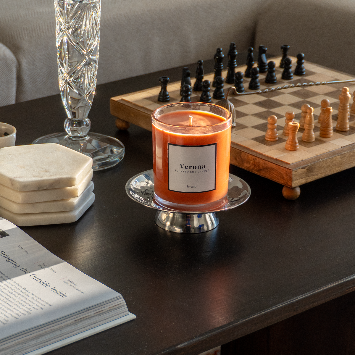 Verona on a coffee table 