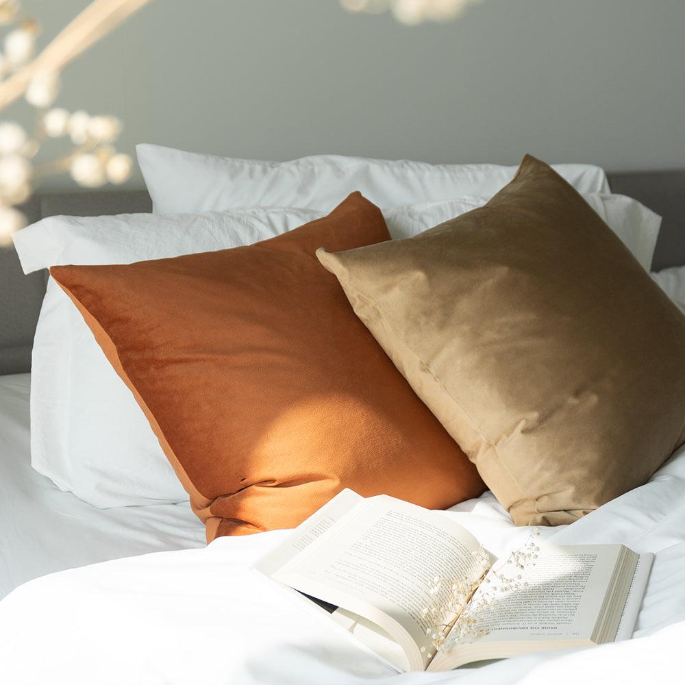Terracotta Velvet Pillows Cover - Iryano Collection Inc