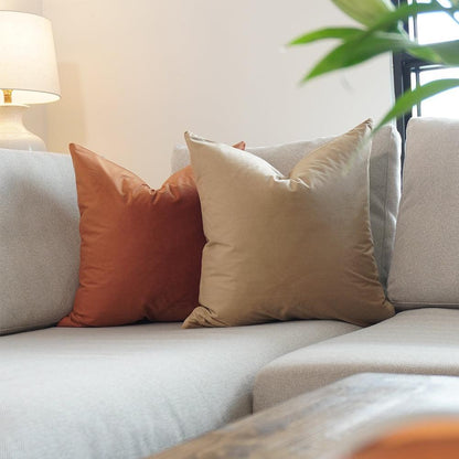 Latte Velvet Pillows Cover - Iryano Collection Inc